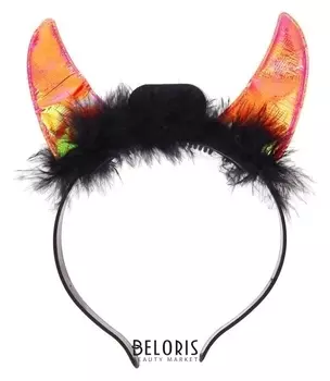 Карнавальный ободок «Чёрт», световой