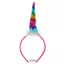 Карнавальный ободок «Единорог», цвет бордовый