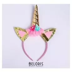 Карнавальный ободок "Единорог" с ушками