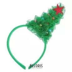 Карнавальный ободок "Елочка" со звездой