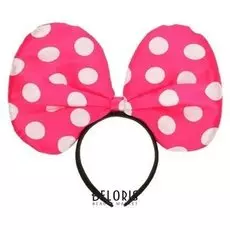 Карнавальный ободок гигант «Горох», цвет малиновый