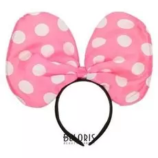 Карнавальный ободок гигант «Горох», цвет розовый