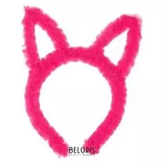 Карнавальный ободок «Кошечка», цвет фуксия