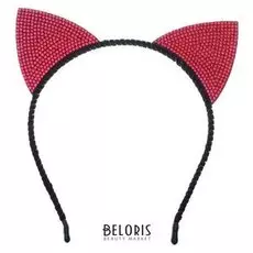 Карнавальный ободок «Кошечка», цвет красный
