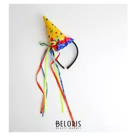 Карнавальный ободок «Праздник», цвет зелёно-синий