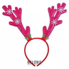 Карнавальный ободок «Рога», цвет фуксия