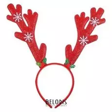 Карнавальный ободок «Рога», цвет красный