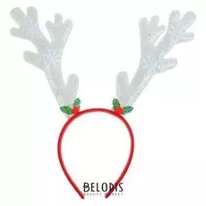 Карнавальный ободок «Рога», цвет серебряный