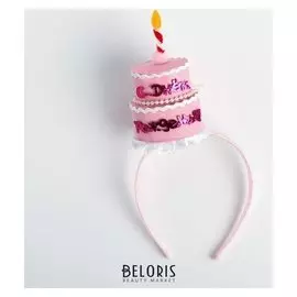 Карнавальный ободок «С днём рождения»