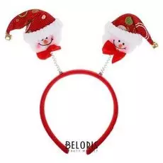 Карнавальный ободок "Снеговик" с колокольчиками