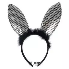 Карнавальный ободок «Ушки», цвет серебряный