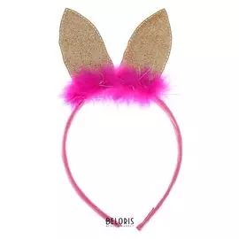 Карнавальный ободок «Ушки», цвет золотой