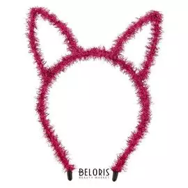 Карнавальный ободок «Зайка», цвет фуксия