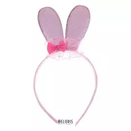 Карнавальный ободок «Зайка, цвет розовый»
