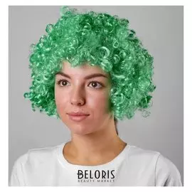 Карнавальный парик, объемный, цвет зелёный