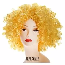 Карнавальный парик «Объём», цвет жёлтый, 120 г