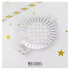 Карнавальный язычок «Праздник», набор 6 шт., цвет серебряный