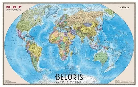 Карта настенная Мир Политическая карта