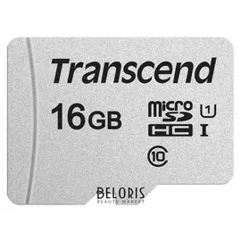 Карта памяти Transcend 300s Microsdhc 16gb Uhs-i Cl10 +ад, Ts16gusd300s-a