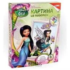 Картина из пайеток Фея Серебрянка