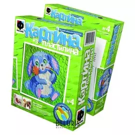 Картина из пластилина №4 "Солнечная поляна"