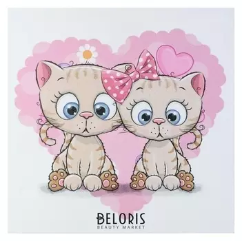Картина "Любимые котики" 35х35 см