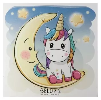 Картина "Месяц и единорог" 35х35 см