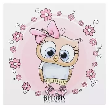 Картина "Милый совёнок" 35х35 см