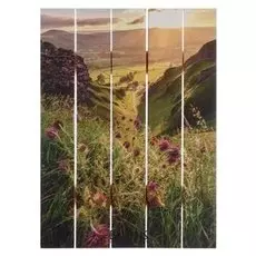 Картина на дереве "Горный пейзаж" 30х40 см