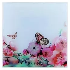 Картина на стекле "Бабочка на цветке"