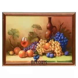 Картина "Натюрморт с бокалом вина" 25х35 см