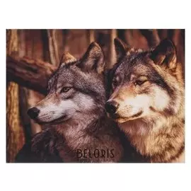 Картина "Пара волков" 30*40 см