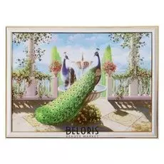 Картина "Павлиний дуэт" 28х38 см