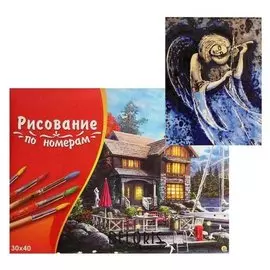 Картина по номерам 30×40 см в коробке «Ангел со скрипкой»