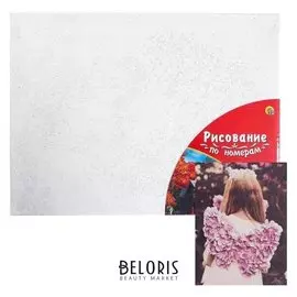 Картина по номерам 30×40 см в плёнке «Ангелок с цветочными крыльями»