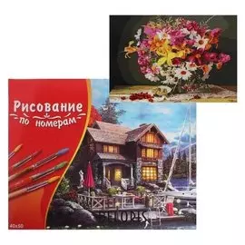 Картина по номерам 40×50 см в коробке, 20 цветов «Яркий летний букет»