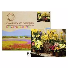 Картина по номерам «Цветочная лавка»