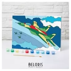 Картина по номерам «Истребитель» 20×30 см