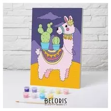 Картина по номерам «Лама» 20×30 см