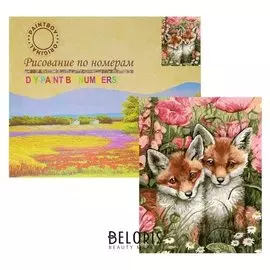 Картина по номерам «Лисички-сестрички»