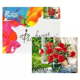 Картина по номерам «Маки в вазе» 40х50 см