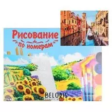 Картина по номерам на холсте 30 × 40 см, «Прекрасный город на воде»