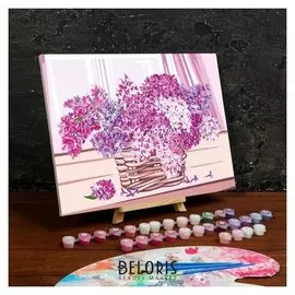 Картина по номерам на холсте с подрамником «Букет сирени» 30×40 см