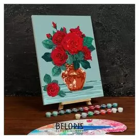 Картина по номерам на холсте с подрамником «Розы» 30×40 см
