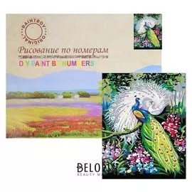 Картина по номерам «Павлин»
