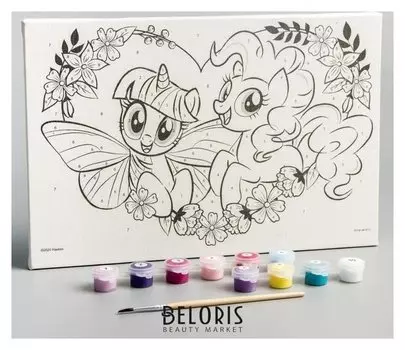 Картина по номерам «Сердце», My Little Pony, 20 х 30 см