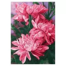 Картина стразами "Хризантемы"