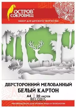 Картон белый А4 Глянцевый