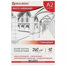 Картон белый большого формата