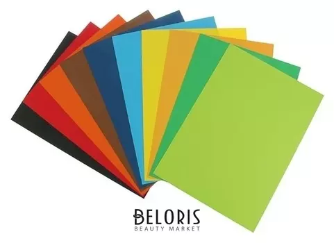 Картон цветной, 420 х 297 мм, Sadipal Sirio, набор 10 листов, 10 цветов, 170 г/м2, яркие цвета